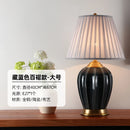 Axyaa Ceramic Table Lamp for Bedroom Living Room Home - Chinese & European Style Bedside Lamp