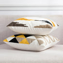 Axyaa Floral Embroidery Geometric Cushion Cover 45x45 for Home Decor