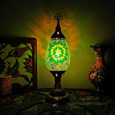 Axyaa Mosaic Glass Table Lamp: Vintage Art Deco Handcrafted Romantic Bed Light