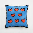 Chic Daisy Dandelion Embroidery Cushion Cover by Axyaa