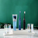 Axya Dental Organizer Set: Toothbrush Holder, Toothpaste Holder, Mouthwash Cup, Coaster