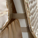 Axyaa Beige Lace Dining Chair Cushion: Elegant Table Set Cover & Cloth