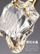 Axya Crystal Pendant Light: Bedroom & Bar Table Lamp