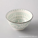 Axyaa Wind Ceramic Salad Bowl Set - Stylish Threaded Rice Bowls for Home