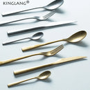 Axya Vintage Stainless Steel Flatware Set - 4pcs Fork and Spoon