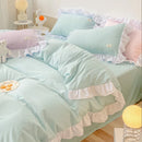 Axyaa Kawaii Pink Bedding Set Bedspreads Twin Full Queen Size Duvet Cover & Sheet