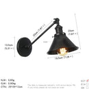 Axyaa Vintage Industrial Wall Light Sconce LED Bedroom Stair Loft Up Down