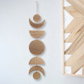 Moon Phase Garland Wall Decor by Axyaa: Boho Home Decor, Nursery Ornament Gift