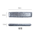 Axyaa Ceramic Long Plate for Sushi Snacks & Desserts