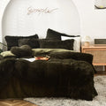Axyaa Long Hair Velvet Duvet Cover Set - Queen Size