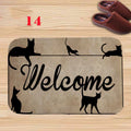 Axyaa Charming Cats Memory Foam Bath Mat - Anti-slip Coral Personalized Doormat