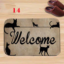 Axyaa Charming Cats Memory Foam Bath Mat - Anti-slip Coral Personalized Doormat