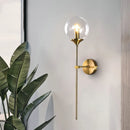 Golden Round Glass Ball Wall Lamp by Axyaa: Nordic Design LED Wall Lights