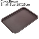 White Plastic Dinner Plate Set by Axyaa: Nordic Style Rectangular Tray for Home & Hotel