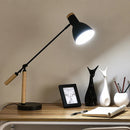 Axyaa Nordic Wooden Art Iron LED Desk Lamp for Home Decor