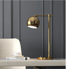 Axyaa Gold Metal Shade LED Table Lamp - Nordic Simple Design