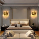 Axyaa Modern Crystal Wall Lamp for Living Room, Nordic LED Bedroom Lights