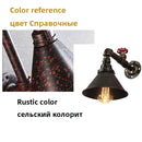 Axyaa Industrial Iron Pipe Wall Lamp for Bedroom, Cafe, and Staircase Lighting Fixtures