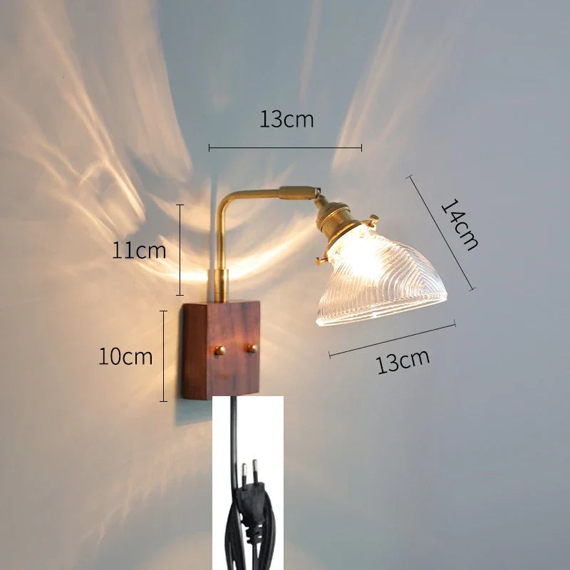 Axyaa Clear Glass LED Wall Lights Modern Nordic Wall Lamp