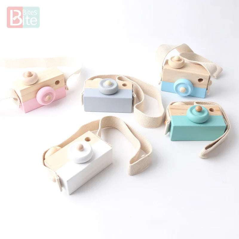 Axya Wooden Camera Pendant Montessori Baby Toy Block