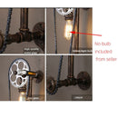 Axyaa Gear Chain Water Pipe Wall Lamp Vintage E27 Edison Sconce