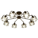 Axyaa Vintage Iron Cage Chandelier with Adjustable Spider Design