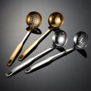 Axyaa Stainless Steel Kitchen Colander Ladle Skimmer Strainer Utensils