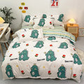 Axyaa Strawberry Pink Bedding Set: Queen & King Size Luxury Duvet Cover Set & Sheets