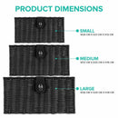 Axyaa Resin Woven Storage Basket with Lid & Handles