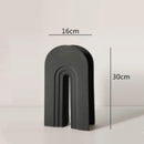Axyaa Geometric Arch Bridge Ceramic Vase for Stylish Home Decor