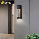Axyaa Crystal LED Wall Light with PIR Motion Sensor - Outdoor Street Lamp IP65 Waterproof