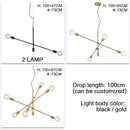 Axyaa Long Pole Pendant Light: Modern Nordic Design, E27 LED Bulb Included