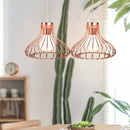 Axya Modern Iron Cage Pendant Lights Kitchen Bar LED Home Decor