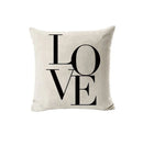Love Home Decorative Pillow Covers 18x18 for Couch Sofa Bed Bedroom - Axyaa Brand