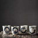 Axya Ceramic Korean Kungfu Tea Cup - Hand-painted Japanese Style Water Cup