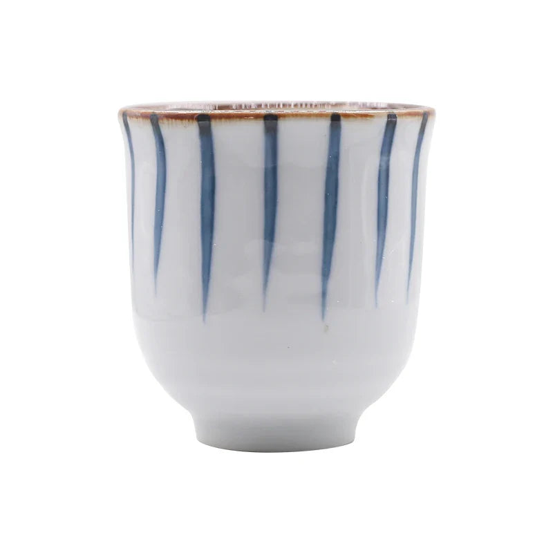 Axya Hand-Painted Underglazed Teacups Set for Japanese Cuisine Restaurant