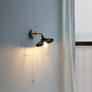 Axyaa Copper LED Wall Light Pull Chain Switch Bathroom Mirror Stair Sconce