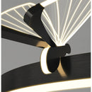Axyaa Modern Gold Coffee Black Butterfly Chandelier with Rings Home Lighting