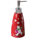 Axya Bear Christmas Bathroom Set: Toothbrush Holder, Lotion Bottle, Cup, Soap Dispenser