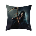 Axyaa Halloween Anime Polyester Cushion Cover Ghost Skull Pumpkin Throw Pillow