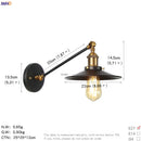 Axyaa Vintage Industrial Wall Light Sconce LED Bedroom Stair Loft Up Down