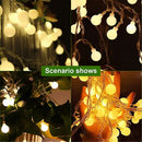 Axyaa LED Globe Ball String Lights for Indoor Outdoor Decoration