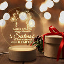 Axyaa 3D Night Light Wooden Base Acrylic LED Lamp, Personalized Gift