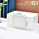 Axyaa Transparent Plastic Tray: Large Rectangle Pallet for Tea, Drink, Grocery Storage.