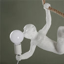 Axya Resin Monkey Pendant Lights: Stylish Horizontal Hanging Lighting Fixtures