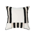 Axyaa Geometric Tufted Cushion Cover 45x45cm - Black White Pillow for Home Decor