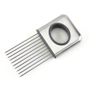 Axyaa Stainless Steel Onion Slicer Tomato Shredder Fruit Cutter Kitchen Gadget