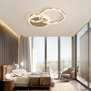 Axyaa LED Rings Chandelier: Modern Dimmable Ceiling Lighting for Living Room