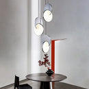 Axya Modern Moon Round LED Pendant Lights for Home Decoration and Indoor Lighting