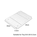 Axyaa Stainless Steel Baking Tray & Cooling Rack Set - Nonstick Oven Pan & Kitchen Bakeware